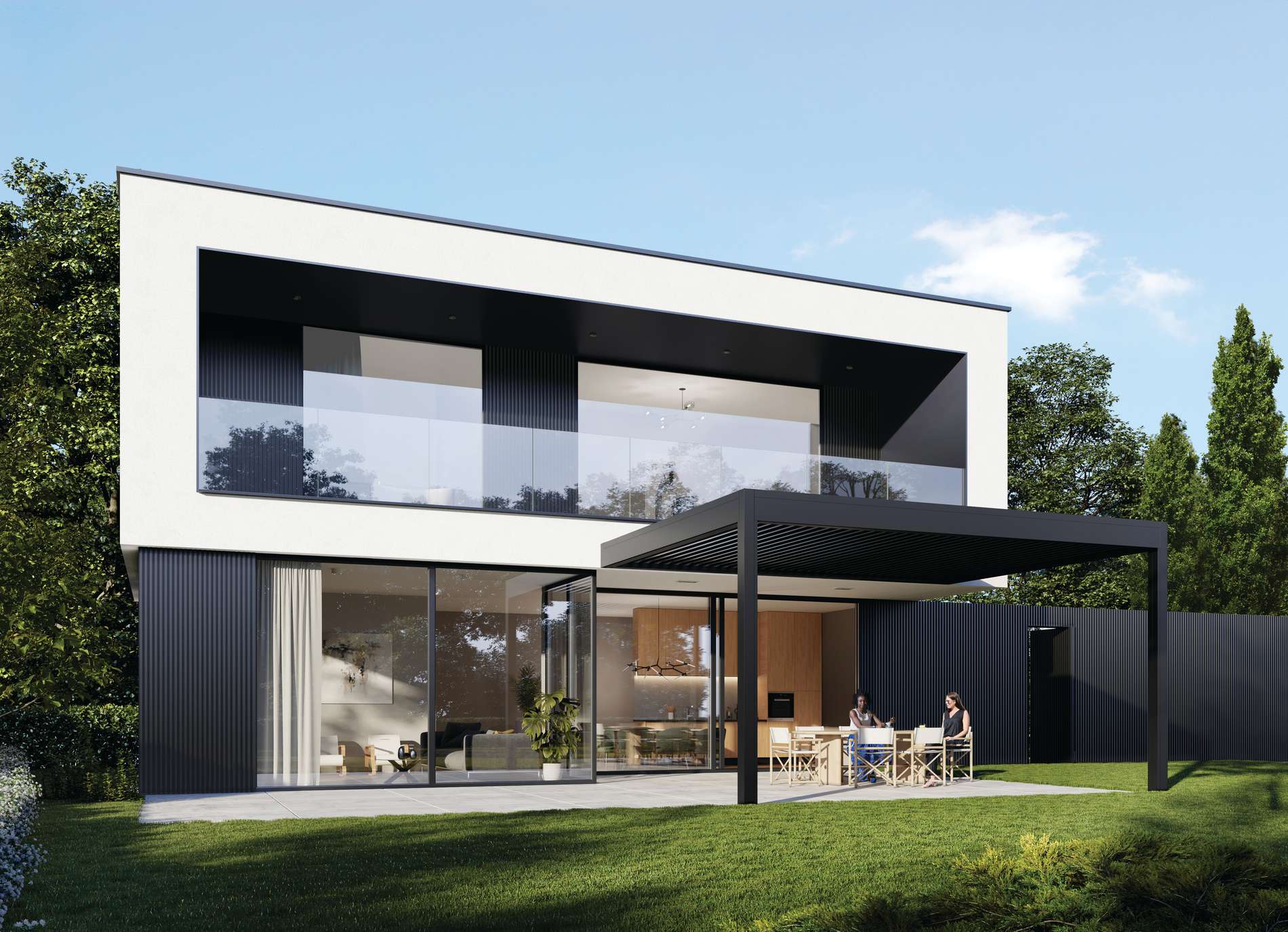 Pergola Graphique®, protection efficace contre les intempéries en Province de Luxembourg