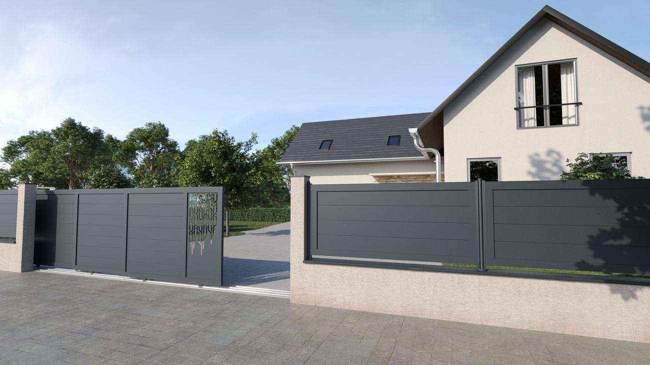 Portails et clôtures aluminium Metzger, sécurité et design sur mesure
