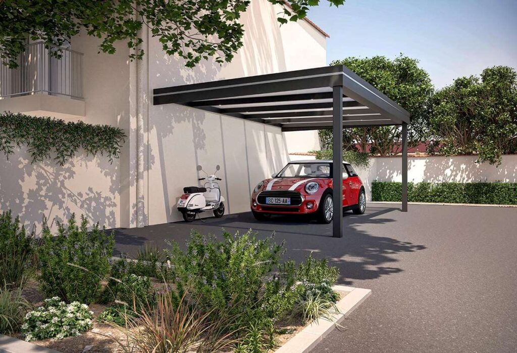 carport metzger aluminium sur mesure abri voiture garage belgique