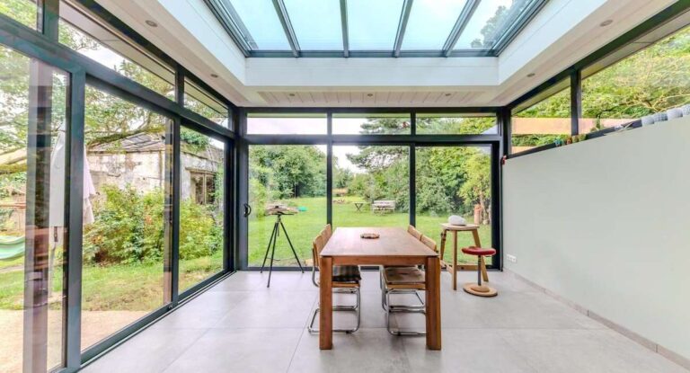 extension metzger toiture plate coulissant imposte triple vitrage arlon