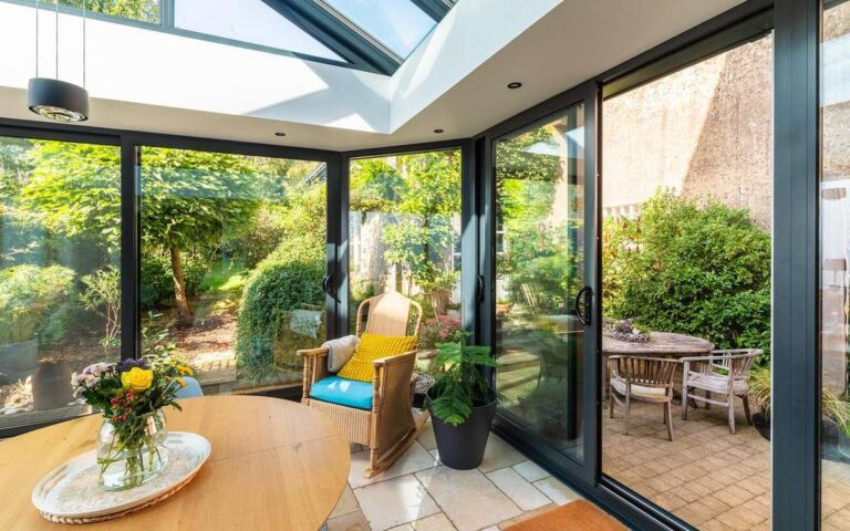 extension metzger toiture plateome coulissant triple vitrage isolation arlon