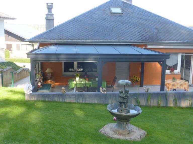 pergola metzger evolutif aluminium sur mesure panneau isolant store zip belgique