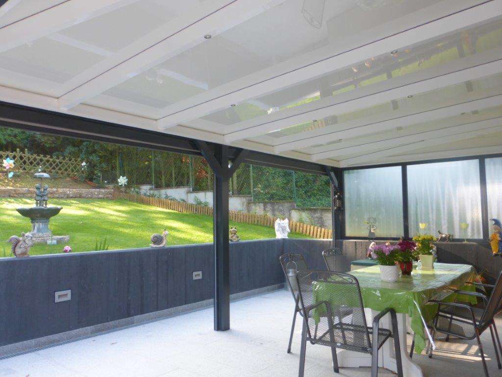 pergola metzger evolutif aluminium sur mesure panneau isolant store zip belgique
