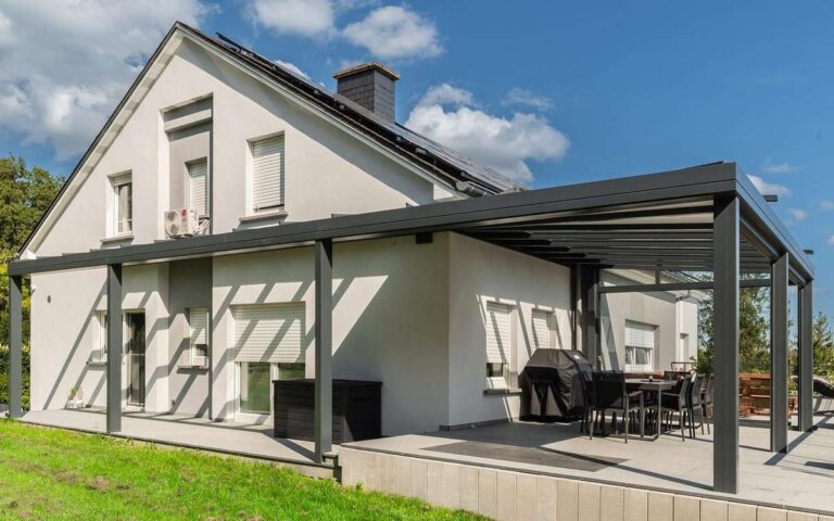 pergola metzger aluminium sur mesure vitrage store zip coulissant store toiture belgique
