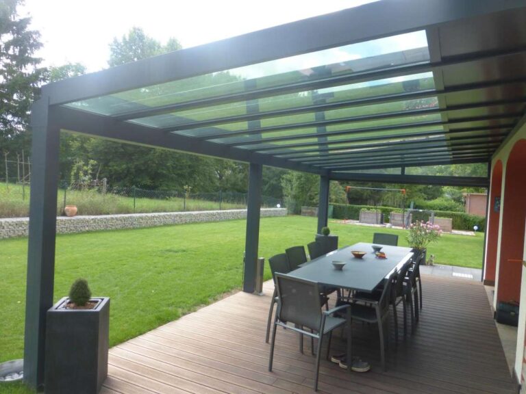 pergola metzger aluminium sur mesure vitrage store zip chassis fixe belgique