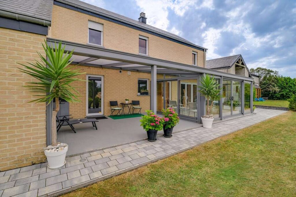 pergola metzger evolutif aluminium sur mesure polycarbonate veranda belgique