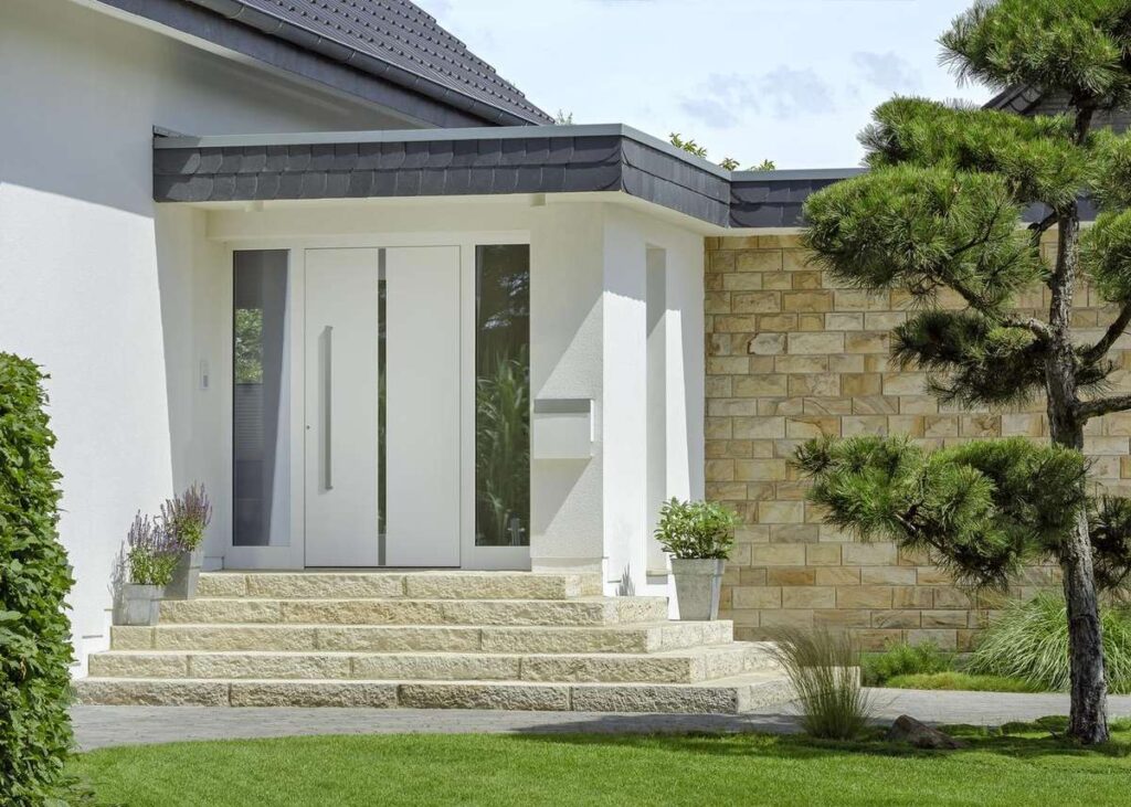 porte entree metzger aluminium haute isolation securite sur mesure